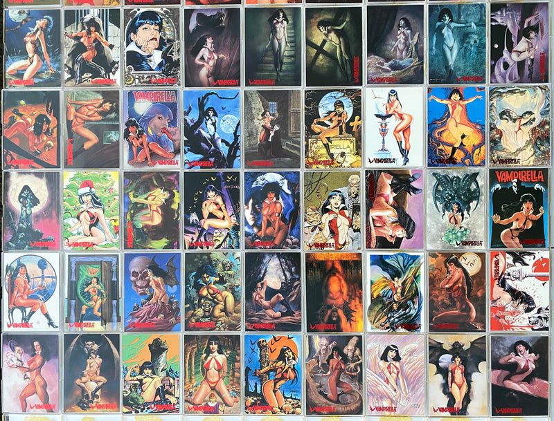 Visions of Vampirella Red Foil Base Trading Card Set 90 Cards Topps 1995   - TvMovieCards.com