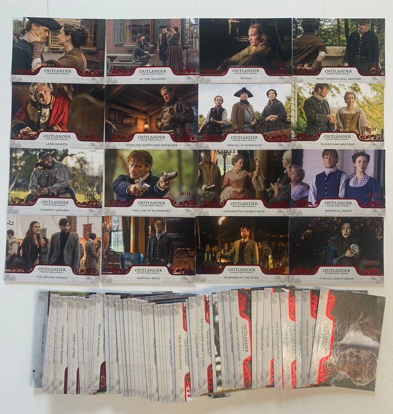 2020 Outlander Season 4 Red Foil Parallel Base Trading Card Set (72 ) XX/50 Cry - TvMovieCards.com