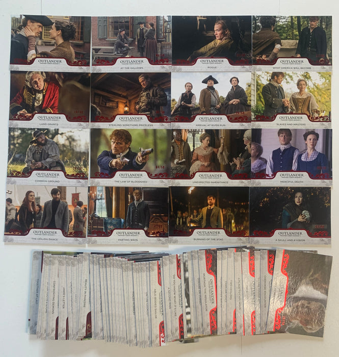 2020 Outlander Season 4 Red Foil Parallel Base Trading Card Set (72 Cards)  XX/50 Cryptozoicc
