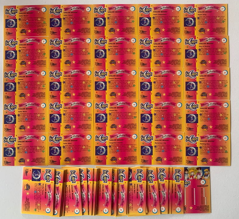 1997 Sailor Moon Awesome Series 1 Base Card Set 72 Cards By Dart Flipcards - TvMovieCards.com