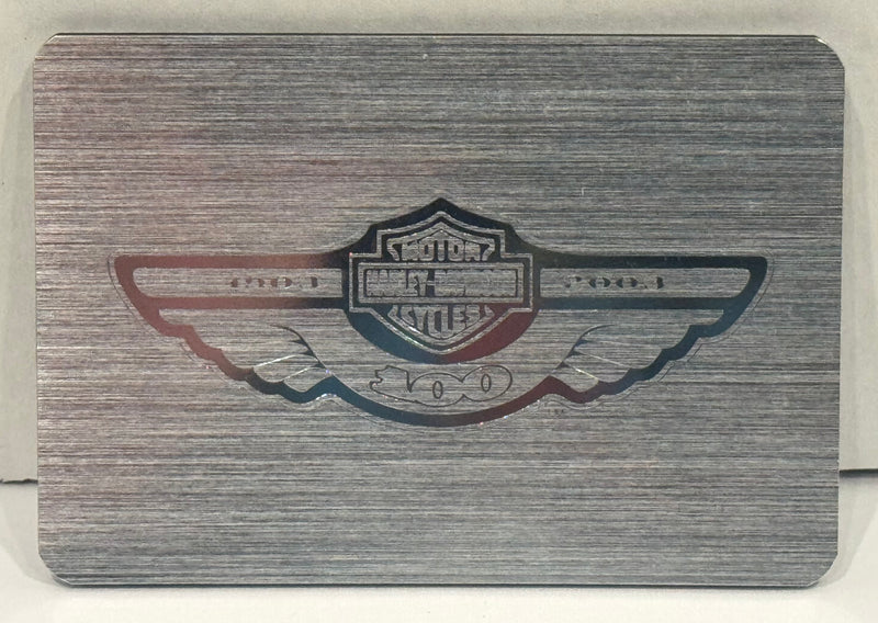 2003 Harley Davidson 100th Anniversary Wallet Sized Address Book Card Dealer Pro - TvMovieCards.com