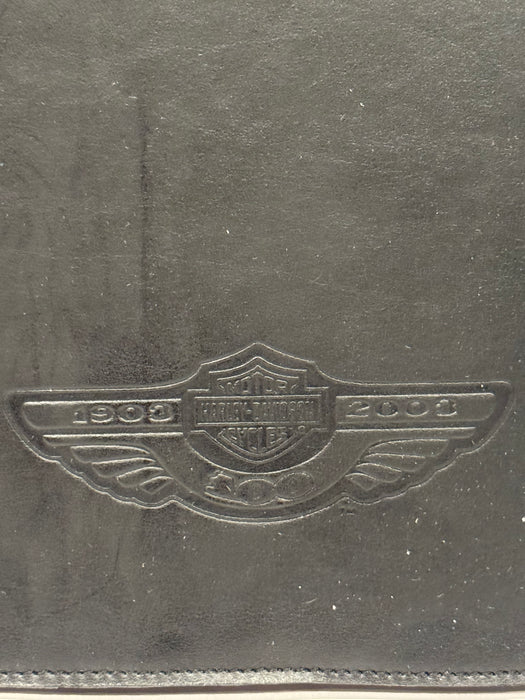 2003 Harley-Davidson 100th Anniversary Leather Artist Sketch Book 11" x 15" - TvMovieCards.com