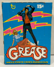 1978 Topps Grease Series 1 Movie Vintage FULL 36 Pack Trading Card Wax Box - TvMovieCards.com