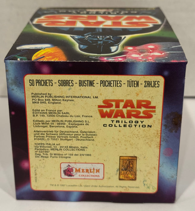 1997 Merlin Star Wars Trilogy Collection Trading Card Box 50 Packs - TvMovieCards.com