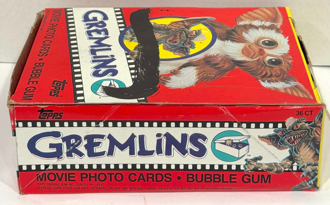1984 Topps Gremlins Movie 1 Vintage FULL 36 Pack Trading Card Wax Box - TvMovieCards.com