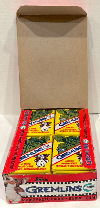 1984 Topps Gremlins Movie 1 Vintage FULL 36 Pack Trading Card Wax Box - TvMovieCards.com