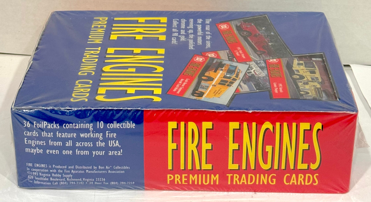 1993 Fire Engines Series 1 Trading Card Box 36 Pack Factory Sealed Bon Air - TvMovieCards.com