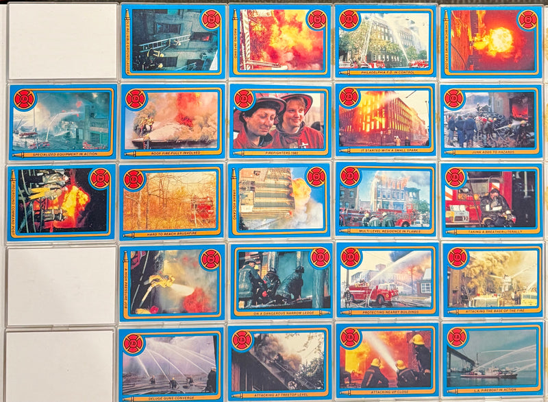 1981-86 K.F. Byrnes Fire Department Trading Card Set of 88 Cards Chicago FD NYFD - TvMovieCards.com