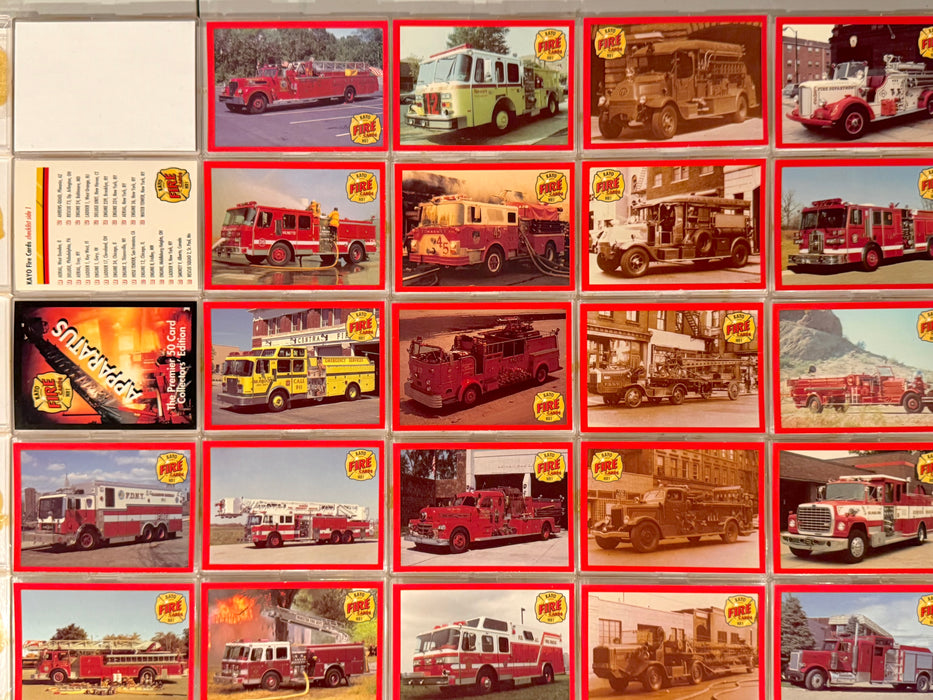 1991 Kayo Fire Engines Trading Card Set of 50 Cards Chicago FD NYFD - TvMovieCards.com