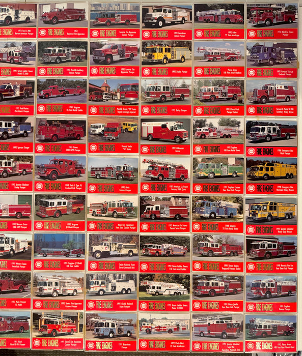 1993 Bon Air Fire Engines Series 1 Trading Card Set of 100 Cards Chicago FD NYFD - TvMovieCards.com