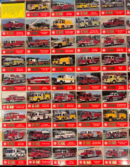 1993 Bon Air Fire Engines Series 1 Trading Card Set of 100 Cards Chicago FD NYFD - TvMovieCards.com