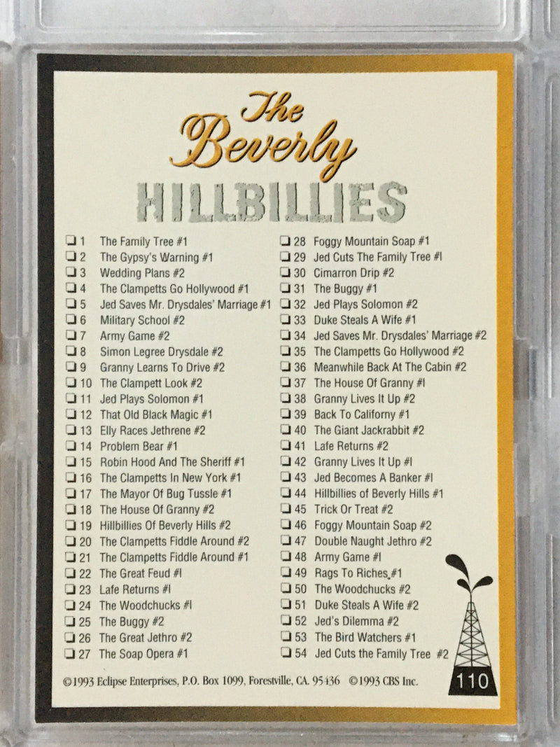 Beverly Hillbillies Base Trading Card Set 110 Cards Eclipse 1993   - TvMovieCards.com