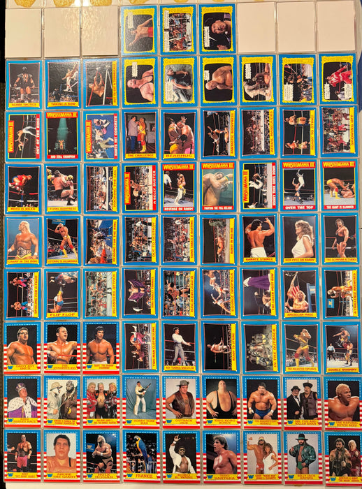 1987 WWF Pro Wrestling Wrestle Mania III Complete Trading Card Set 75/75 - TvMovieCards.com
