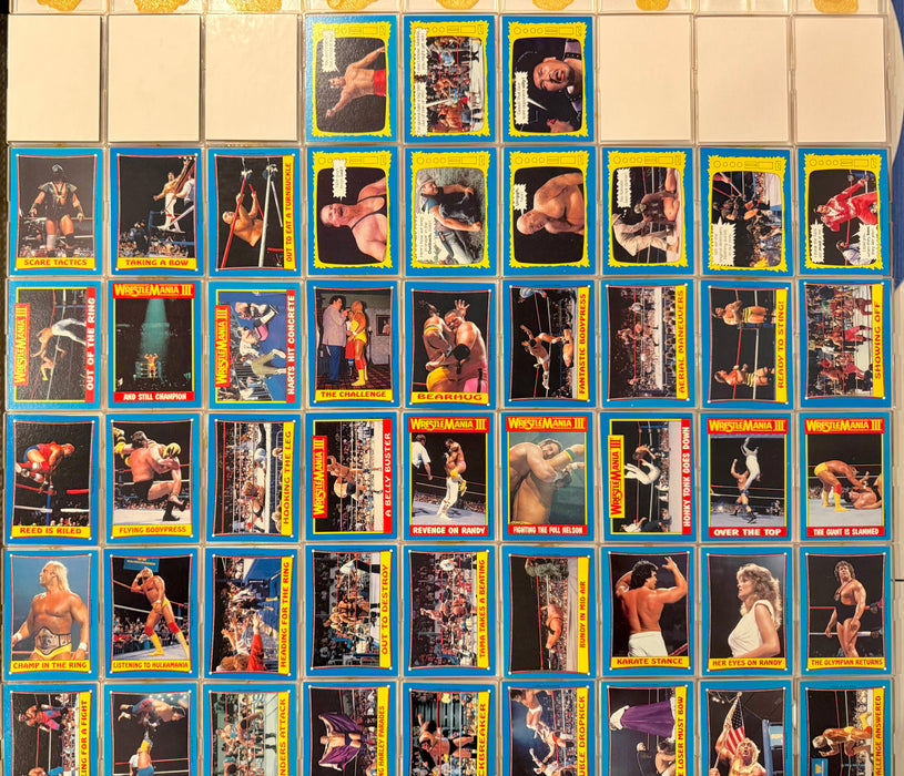 1987 WWF Pro Wrestling Wrestle Mania III Complete Trading Card Set 75/75 - TvMovieCards.com