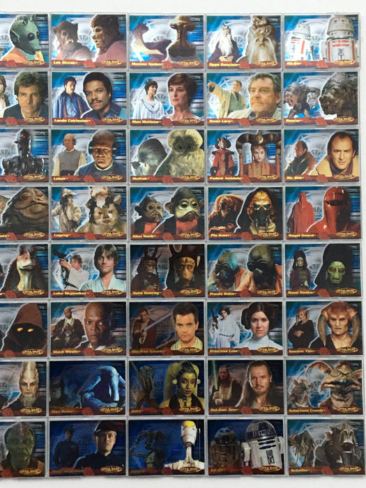 Star Wars Evolution Foil Base Trading Card Set 93 Cards Topps 2001   - TvMovieCards.com