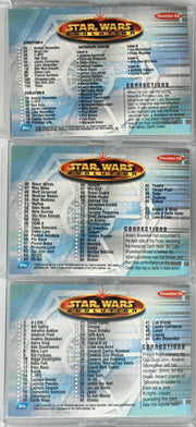 Star Wars Evolution Foil Base Trading Card Set 93 Cards Topps 2001   - TvMovieCards.com