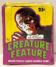 1980 Creature Feature Vintage FULL 36 Pack Trading Card Wax Box Topps Monsters - TvMovieCards.com