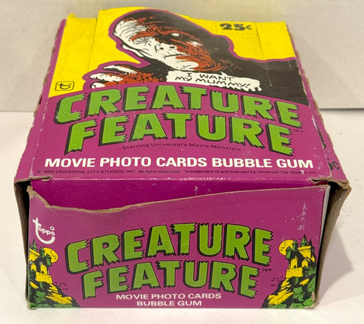 1980 Creature Feature Vintage FULL 36 Pack Trading Card Wax Box Topps Monsters - TvMovieCards.com