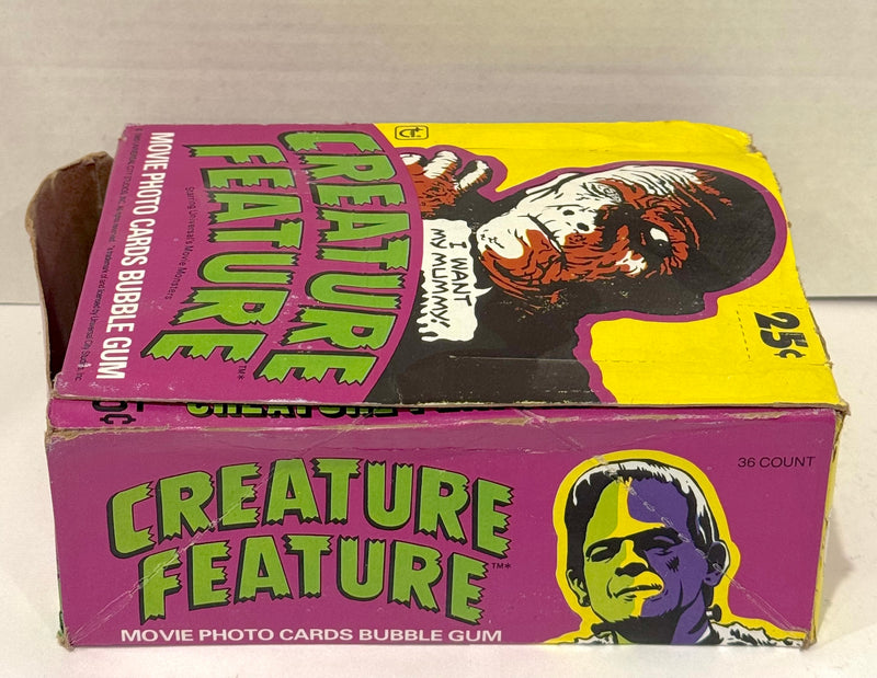 1980 Creature Feature Vintage FULL 36 Pack Trading Card Wax Box Topps Monsters - TvMovieCards.com
