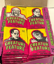 1980 Creature Feature Vintage FULL 36 Pack Trading Card Wax Box Topps Monsters - TvMovieCards.com
