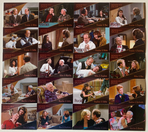 Frasier TV Show Premiere Edition Memorable Duos Chase Card Set MD1 - MD20 - TvMovieCards.com