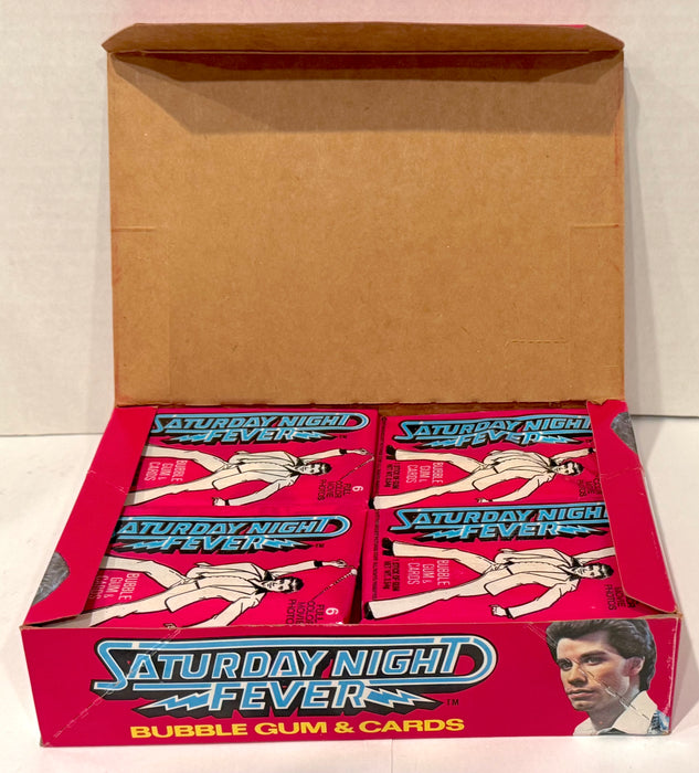 1977 Saturday Night Fever Movie Vintage Wax Trading Card Box Full 36 Packs - TvMovieCards.com