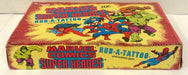 1980 Donruss Marvel Comics Super Heroes Rub-A-Tattoo Box 36ct - TvMovieCards.com
