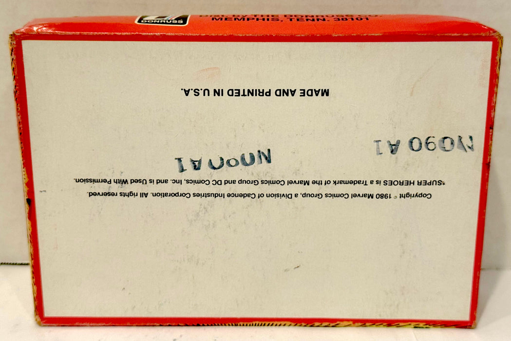 1980 Donruss Marvel Comics Super Heroes Rub-A-Tattoo Box 36ct - TvMovieCards.com