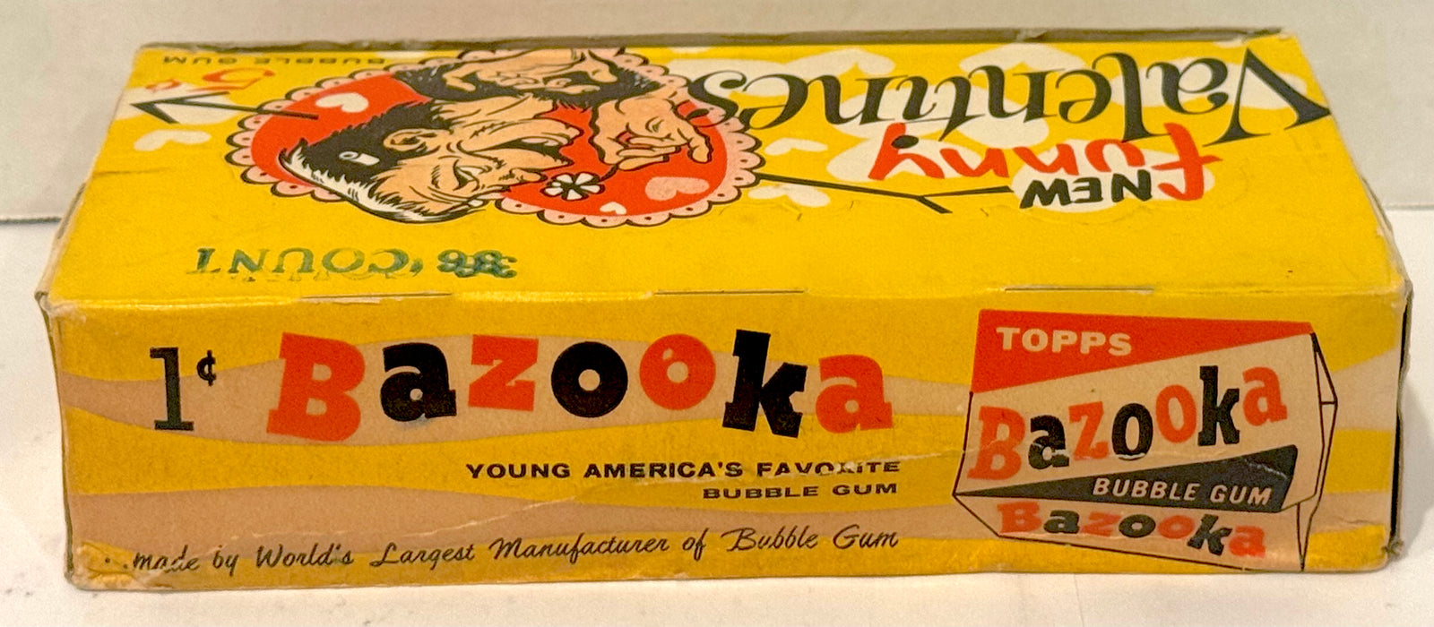 1960 Topps Funny Valentines Trading Card Wax Box FULL 36 Packs - TvMovieCards.com