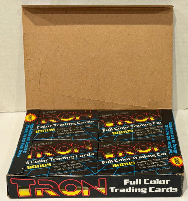 1981 Tron The Movie Full Color Vintage FULL 36 Pack Trading Card Box Donruss - TvMovieCards.com