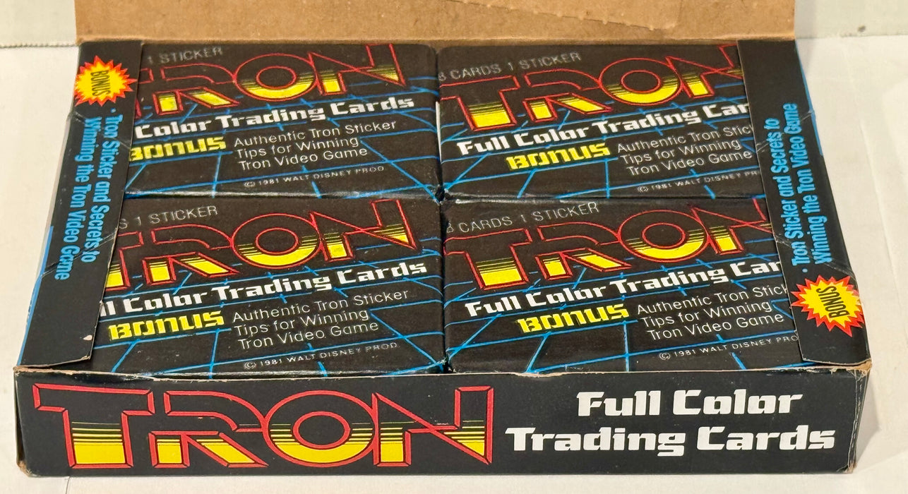 1981 Tron The Movie Full Color Vintage FULL 36 Pack Trading Card Box Donruss - TvMovieCards.com