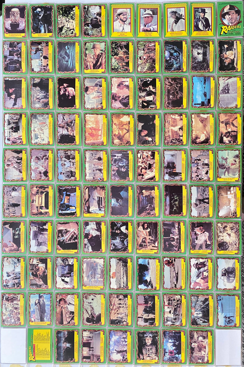 1981 Indiana Jones Raiders of the Lost Ark Card Set 88 Cards O-Pee-Chee OPC   - TvMovieCards.com