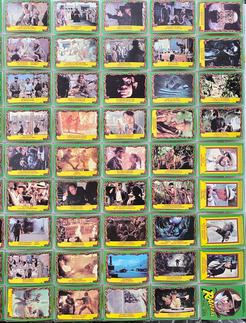 1981 Indiana Jones Raiders of the Lost Ark Card Set 88 Cards O-Pee-Chee OPC   - TvMovieCards.com
