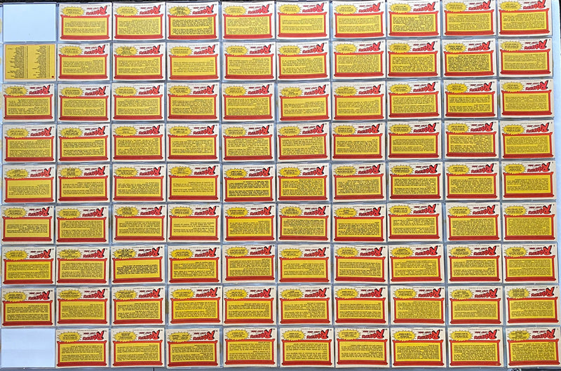 1981 Indiana Jones Raiders of the Lost Ark Card Set 88 Cards O-Pee-Chee OPC   - TvMovieCards.com