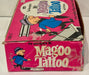 1967 Fleer Mr. Magoo Tattoo Wax Box Full 120ct Wax Packs - TvMovieCards.com