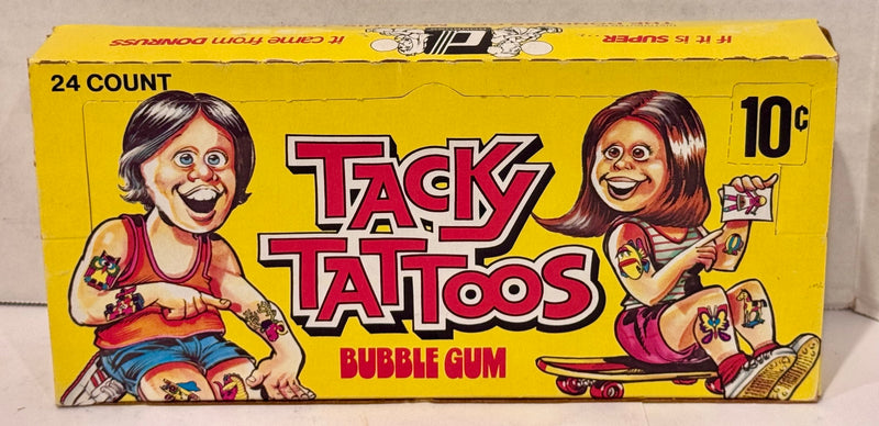 1971 Donruss Tacky Tattoos Vintage Wax Box Full 24 Packs 10 Cent - TvMovieCards.com