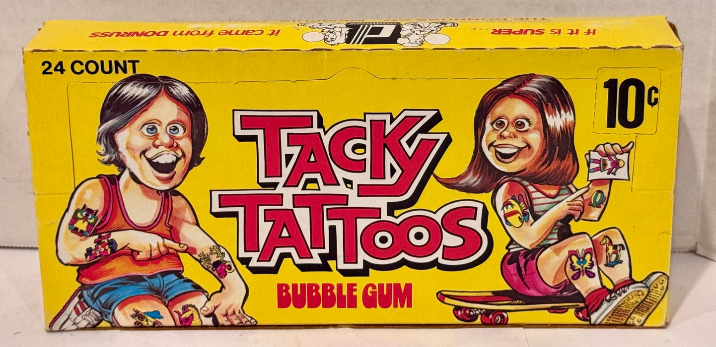 1971 Donruss Tacky Tattoos Vintage Wax Box Full 24 Packs 10 Cent - TvMovieCards.com