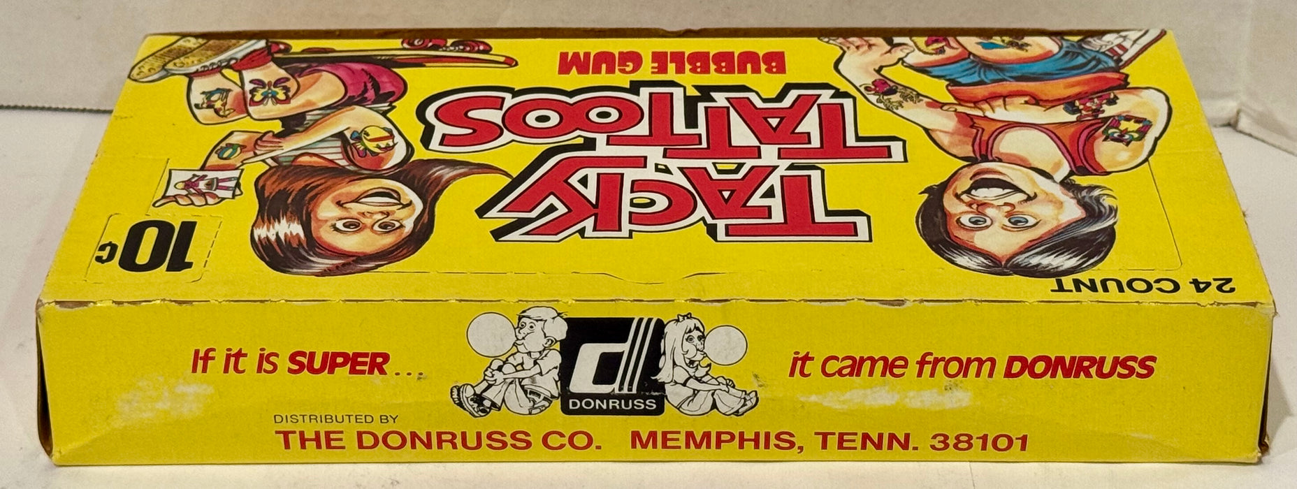 1971 Donruss Tacky Tattoos Vintage Wax Box Full 24 Packs 10 Cent - TvMovieCards.com
