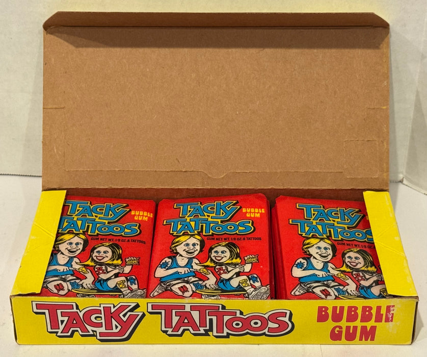 1971 Donruss Tacky Tattoos Vintage Wax Box Full 24 Packs 10 Cent - TvMovieCards.com