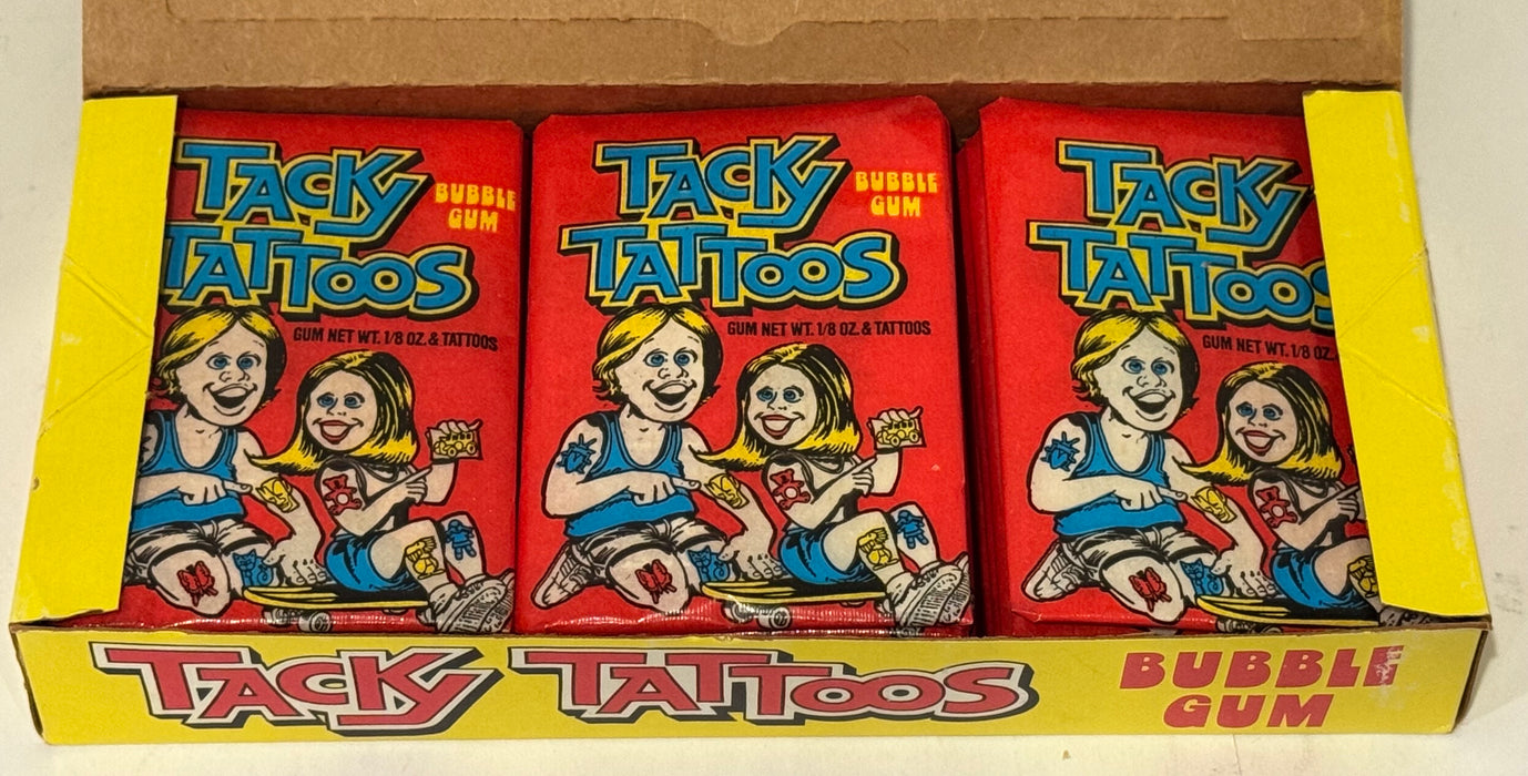 1971 Donruss Tacky Tattoos Vintage Wax Box Full 24 Packs 10 Cent - TvMovieCards.com