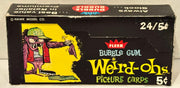 1965 Fleer Weird-ohs Baseball Vintage Wax Trading Card Box Full 24 Packs - TvMovieCards.com