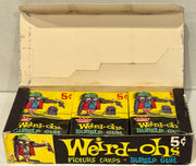 1965 Fleer Weird-ohs Baseball Vintage Wax Trading Card Box Full 24 Packs - TvMovieCards.com