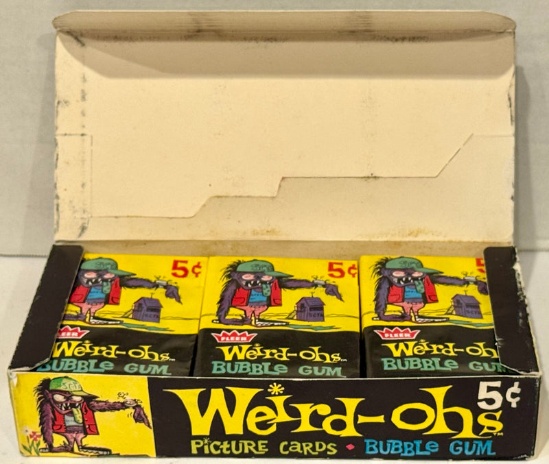 1965 Fleer Weird-ohs Baseball Vintage Wax Trading Card Box Full 24 Packs - TvMovieCards.com