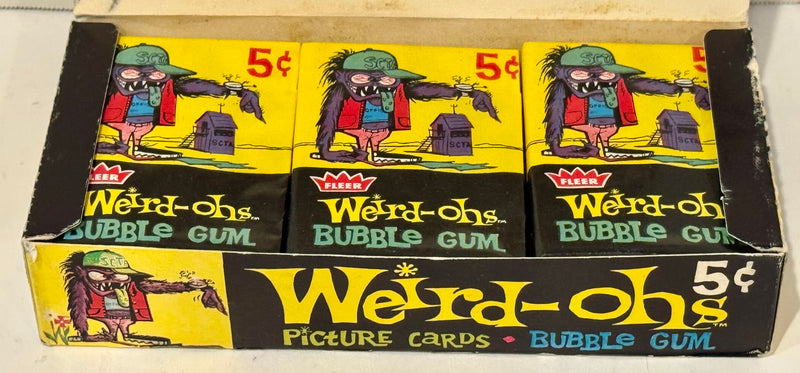 1965 Fleer Weird-ohs Baseball Vintage Wax Trading Card Box Full 24 Packs - TvMovieCards.com