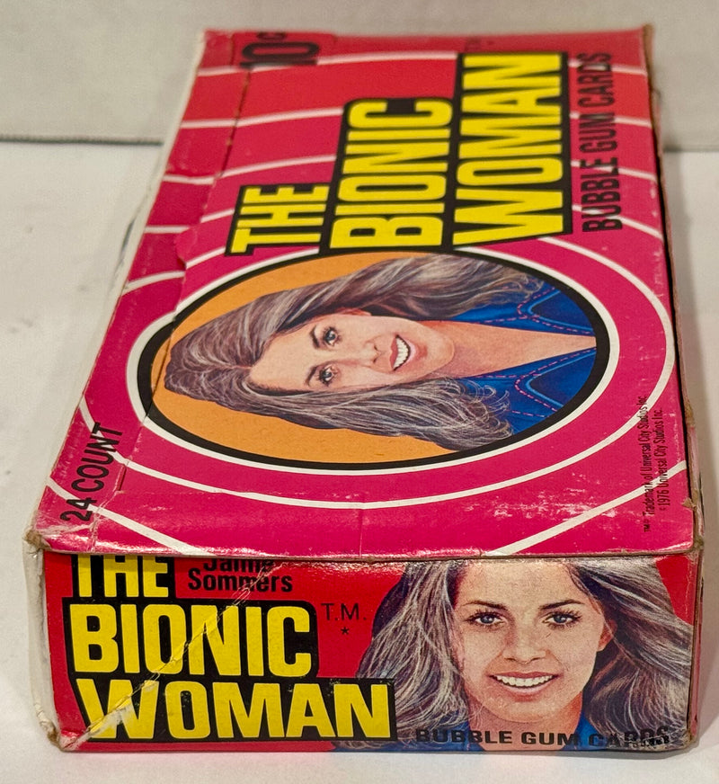 1976 Donruss The Bionic Woman Vintage Wax Trading Card Box Full 24 Packs - TvMovieCards.com