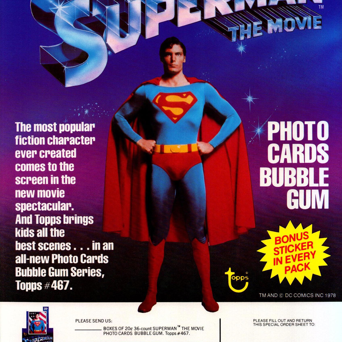 レア 1978 SUPERMAN Sunbeam シール ビンテージ PSA 5 レア 1978 SUPERMAN Sunbeam シール ビンテージ PSA 5