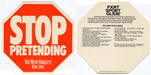 1985 Harley Davidson FXRT Sport Glide "Stop Pretending" Dealer Hang Tag Display   - TvMovieCards.com