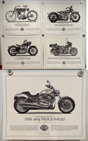1903-2003 100th Harley Davidson Cornerstone (5) Art Print Collection 16x20"   - TvMovieCards.com