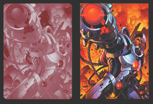2012 DC Comics The New 52 Base Card Printing Plate 1/1 #14 Cyborg Magenta   - TvMovieCards.com