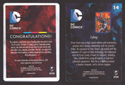 2012 DC Comics The New 52 Base Card Printing Plate 1/1 #14 Cyborg Magenta   - TvMovieCards.com